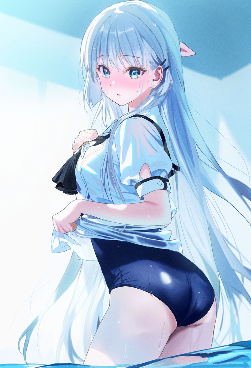 Summer Pockets 人气角色鸣濑白羽 高清图片CG包