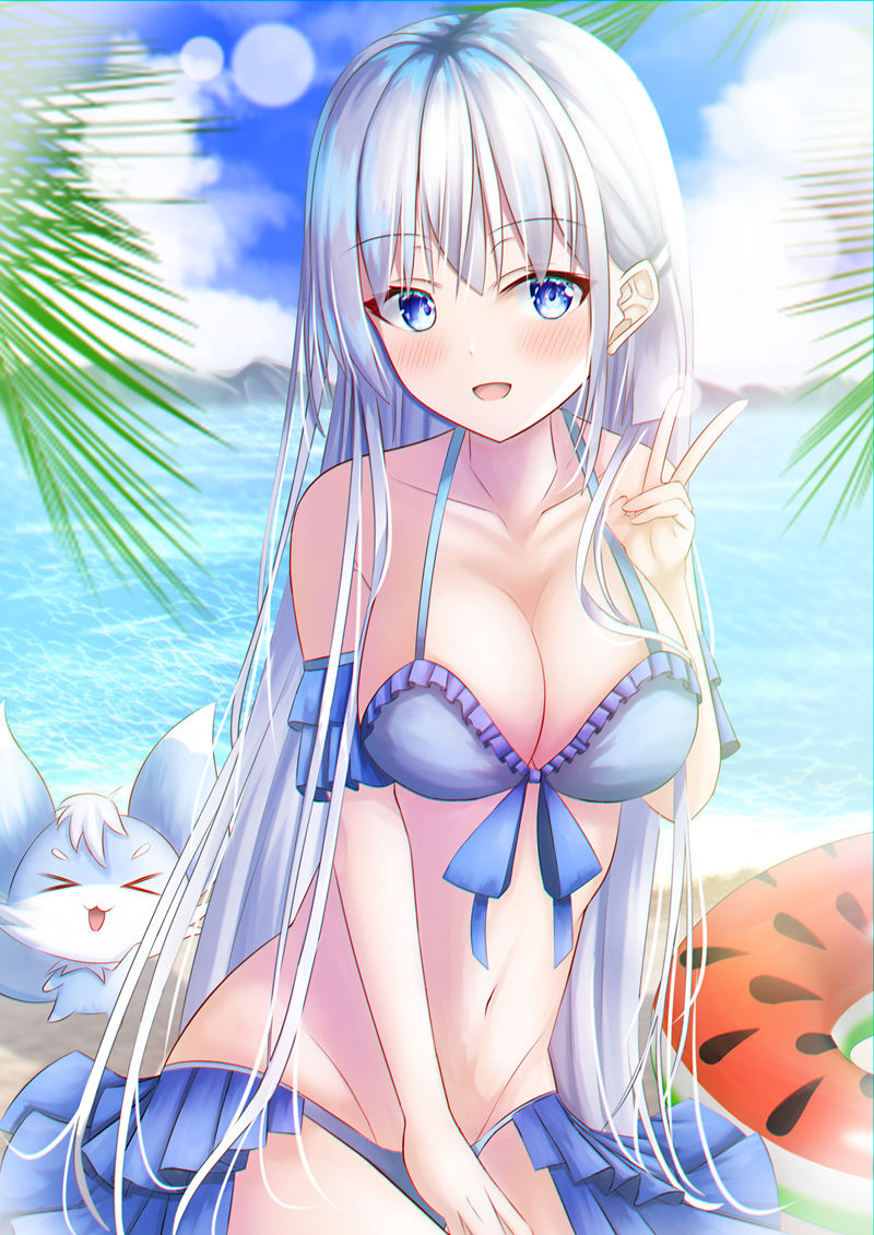 Summer Pockets 人气角色鸣濑白羽 高清图片CG包