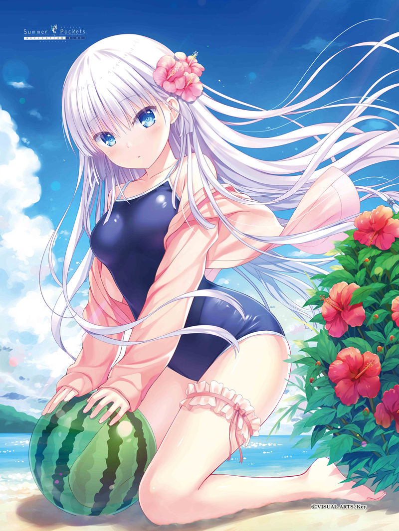Summer Pockets 人气角色鸣濑白羽 高清图片CG包