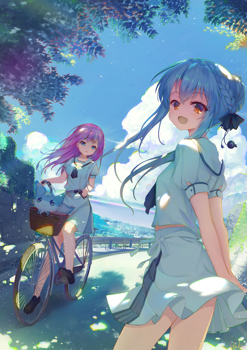 Summer Pockets(夏日口袋、夏日的小宝箱、夏日的口袋)的人气角色“空门苍(空門 蒼、Sorakado Ao)”的高清角色图包
