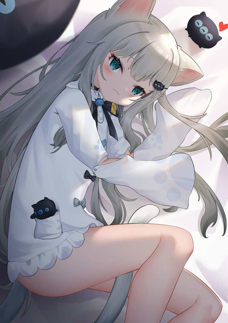 人气画师甘城なつき(Amashiro Natsuki)的vtuber形象”Nachoneko(なちょねこ、なちょ猫、甘城猫猫)”的高清角色图包