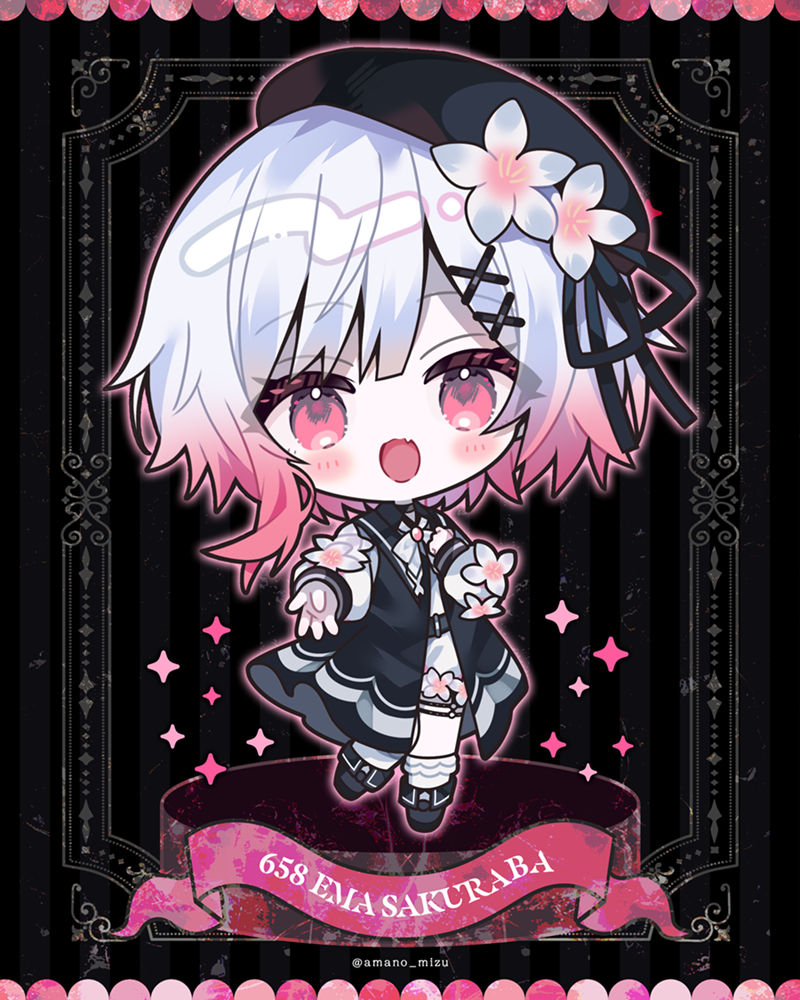 游戏《魔法少女ノ魔女裁判(魔法少女的魔女审判)》的人气角色“樱羽艾玛(桜羽エマ、Sakuraba Ema)”的图片包