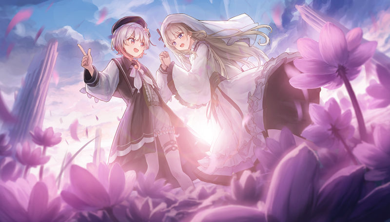 游戏《魔法少女ノ魔女裁判(魔法少女的魔女审判)》的人气角色“樱羽艾玛(桜羽エマ、Sakuraba Ema)”的图片包