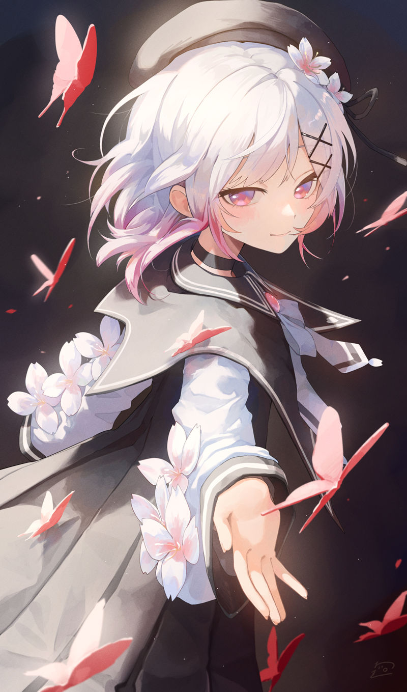 游戏《魔法少女ノ魔女裁判(魔法少女的魔女审判)》的人气角色“樱羽艾玛(桜羽エマ、Sakuraba Ema)”的图片包