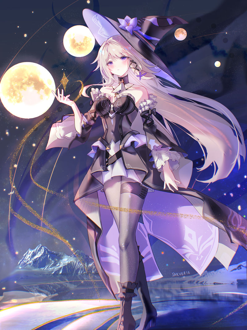 游戏《崩坏：星穹铁道(Honkai Star Rail、崩壊：スターレイル、崩铁)》的人气角色“黑塔(Herta)”的高清角色图包