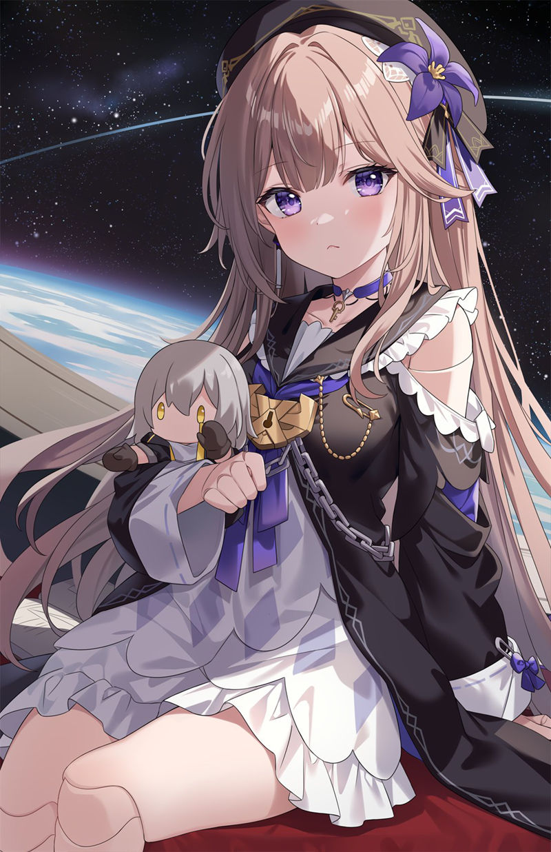 游戏《崩坏：星穹铁道(Honkai Star Rail、崩壊：スターレイル、崩铁)》的人气角色“黑塔(Herta)”的高清角色图包