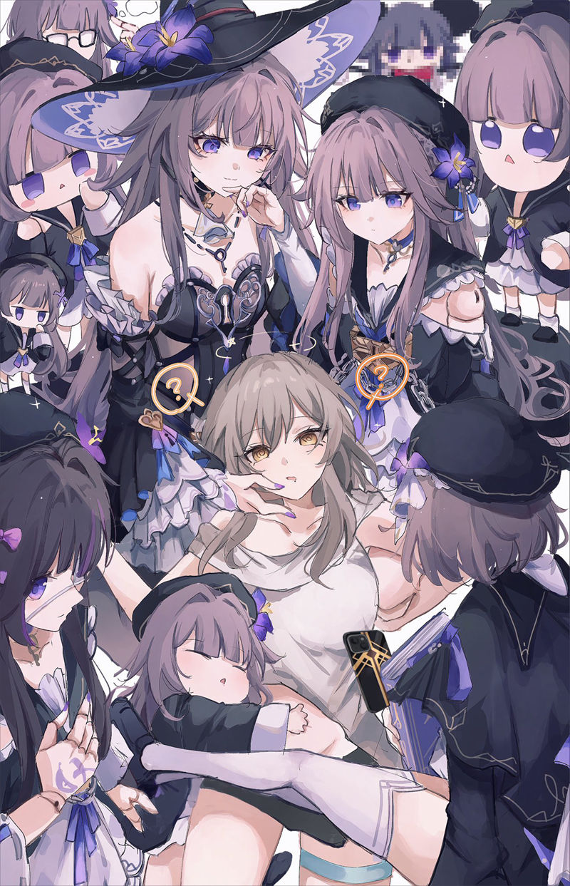 游戏《崩坏：星穹铁道(Honkai Star Rail、崩壊：スターレイル、崩铁)》的人气角色“黑塔(Herta)”的高清角色图包