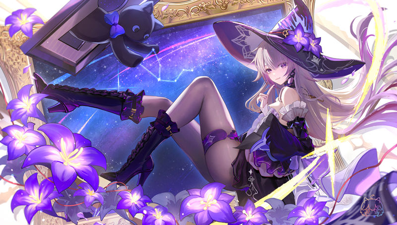 游戏《崩坏：星穹铁道(Honkai Star Rail、崩壊：スターレイル、崩铁)》的人气角色“黑塔(Herta)”的高清角色图包