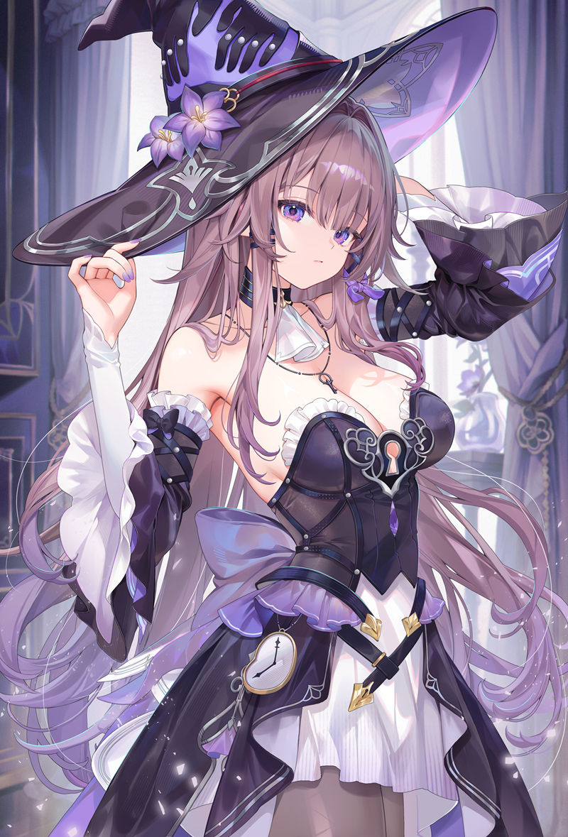 游戏《崩坏：星穹铁道(Honkai Star Rail、崩壊：スターレイル、崩铁)》的人气角色“黑塔(Herta)”的高清角色图包