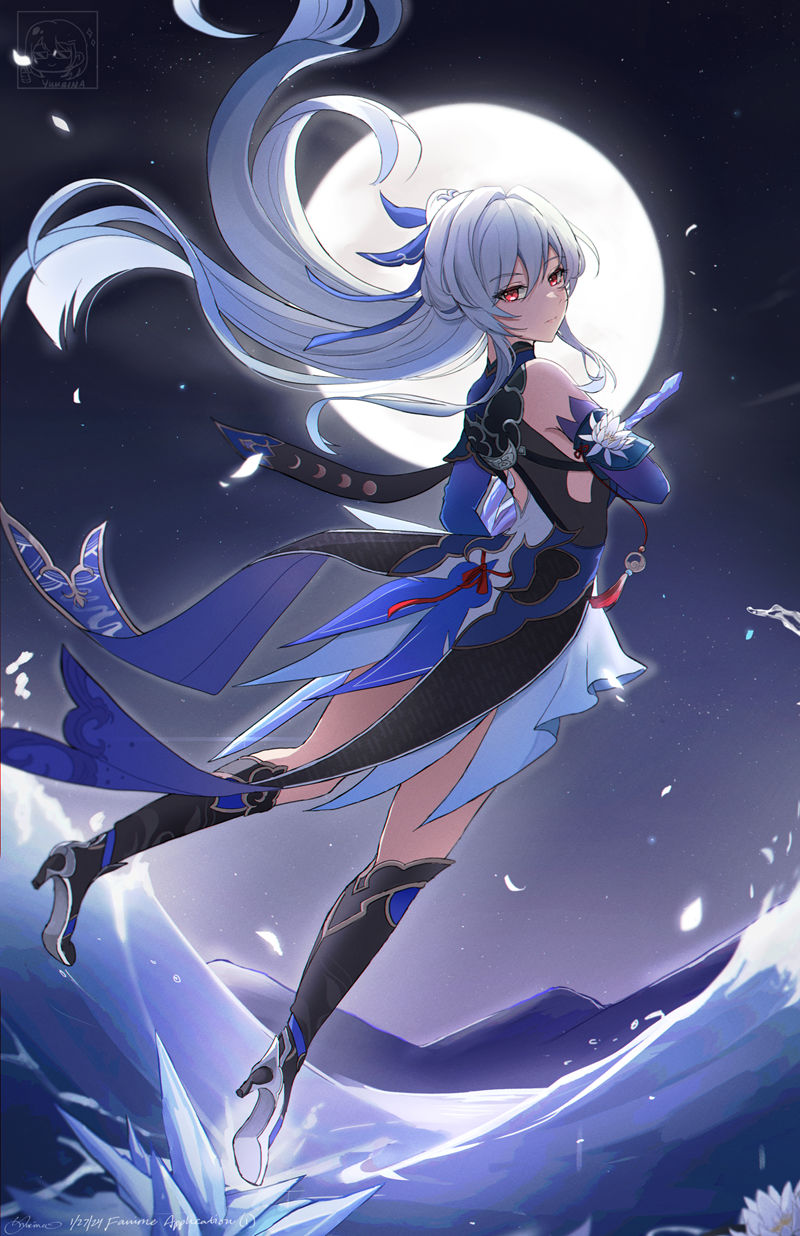 游戏《崩坏：星穹铁道(Honkai Star Rail、崩壊：スターレイル、崩铁)》的人气角色“镜流(Jingliu)”的高清角色图包