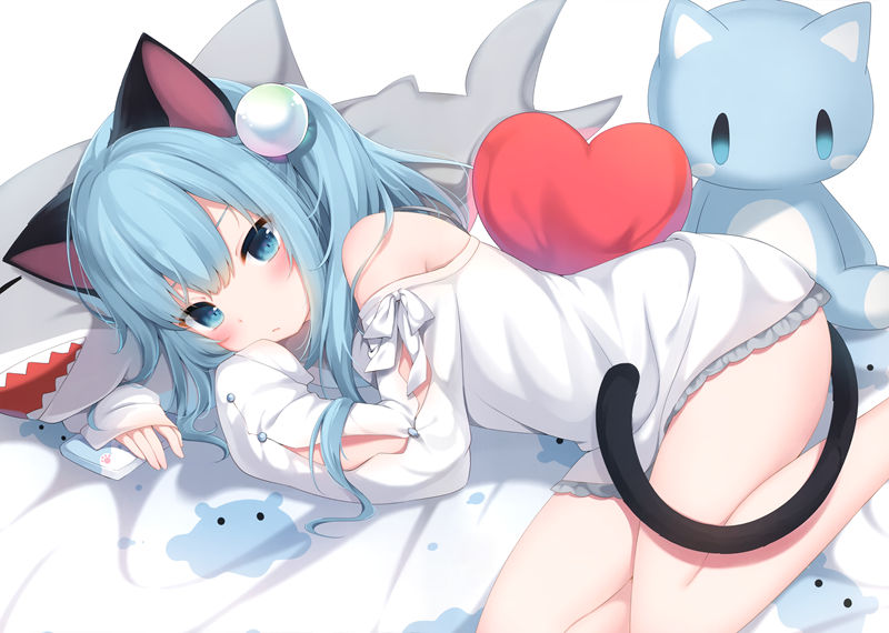 人气画师甘城なつき(Amashiro Natsuki、甘城猫猫)的原创猫娘“猫羽雫(Nekoha Shizuku)”的高清图片包