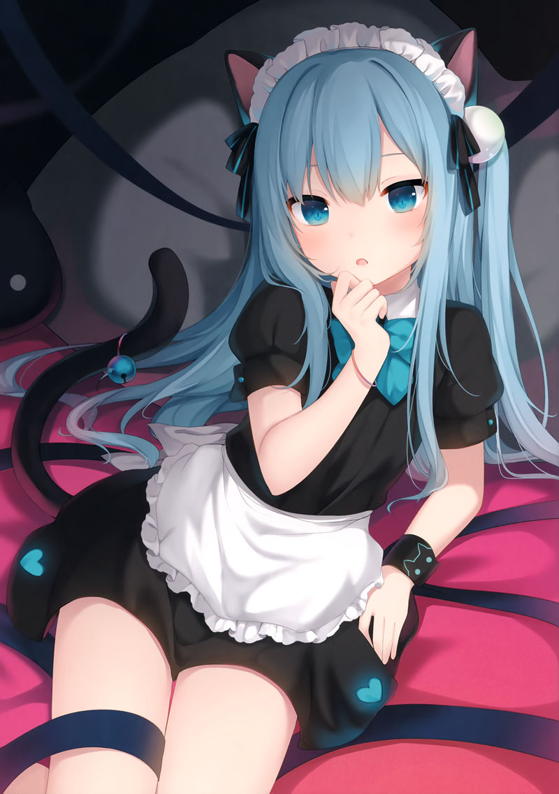 人气画师甘城なつき(Amashiro Natsuki、甘城猫猫)的原创猫娘“猫羽雫(Nekoha Shizuku)”的高清图片包