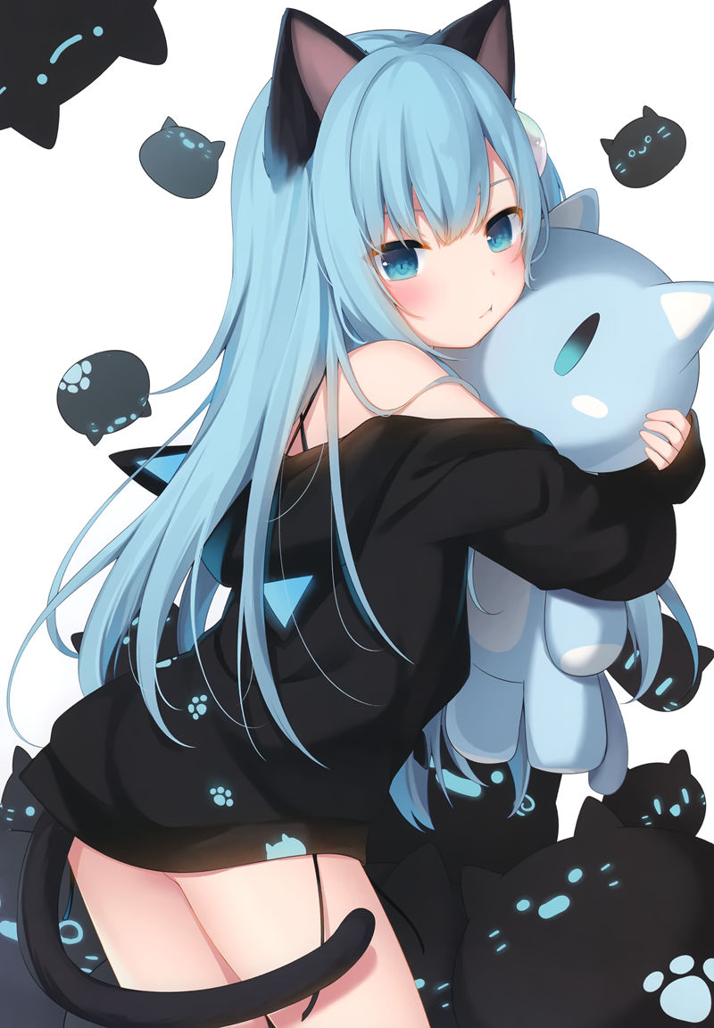 人气画师甘城なつき(Amashiro Natsuki、甘城猫猫)的原创猫娘“猫羽雫(Nekoha Shizuku)”的高清图片包