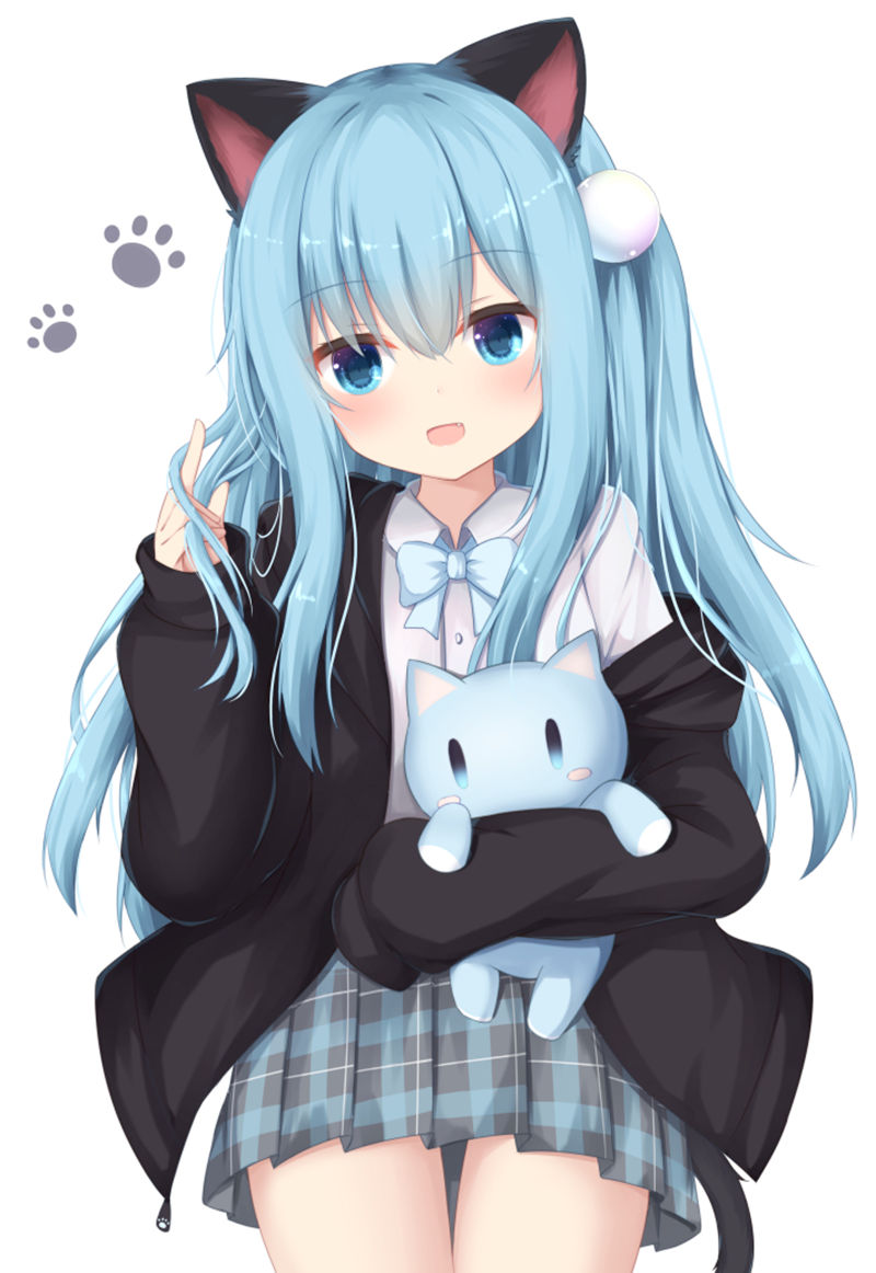 人气画师甘城なつき(Amashiro Natsuki、甘城猫猫)的原创猫娘“猫羽雫(Nekoha Shizuku)”的高清图片包