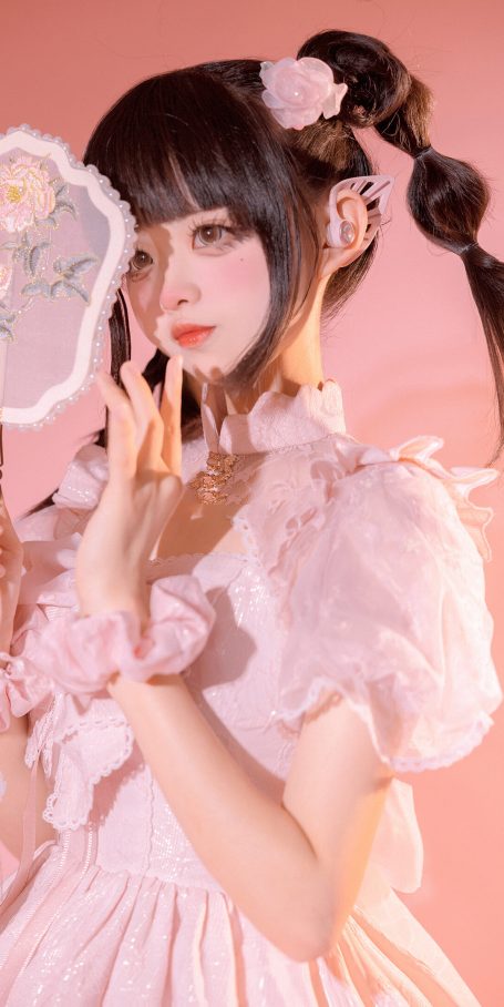 粉色超嫩少女耳机！日常也很合适嘿嘿～