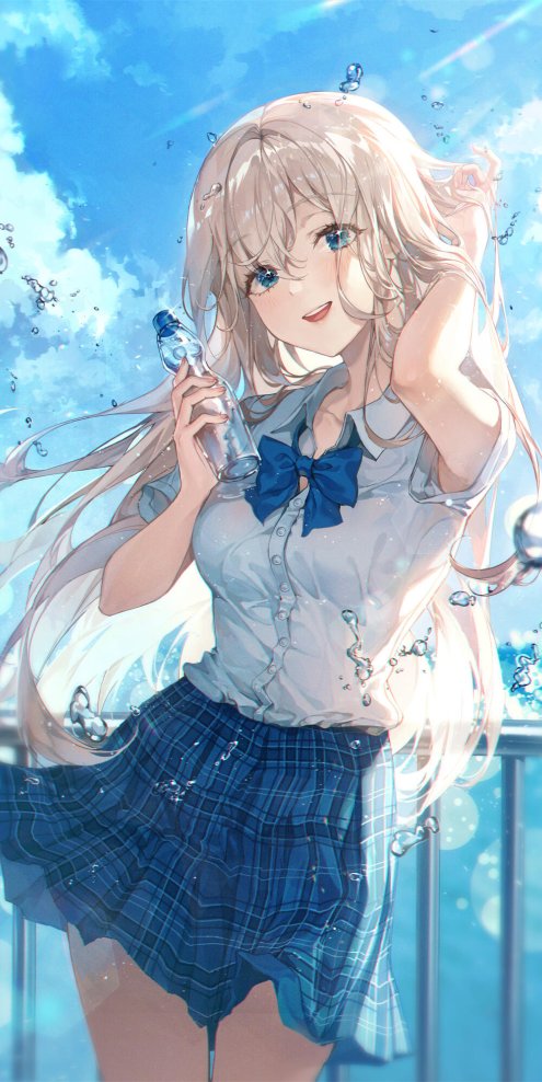 炎热夏日 来根雪糕吧 JK少女 韩国画师ttosom的插画作品