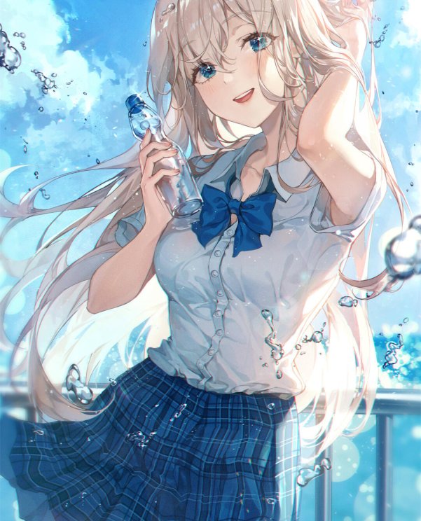 炎热夏日 来根雪糕吧 JK少女 韩国画师ttosom的插画作品