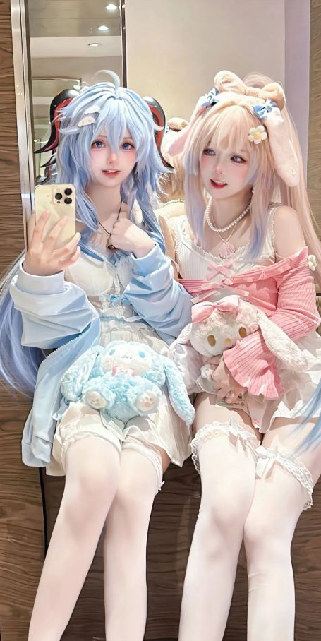 芙芙小女友，胡桃巧克力裙裙，心海甘雨双倍快乐！