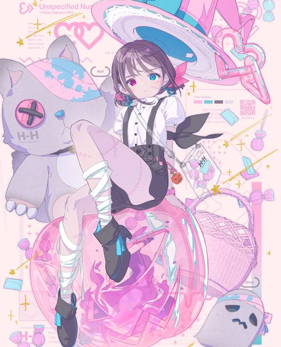 异彩夺目 – 异色瞳女子插画特辑