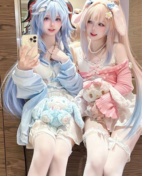 芙芙小女友，胡桃巧克力裙裙，心海甘雨双倍快乐！