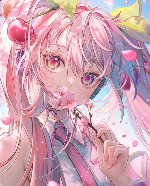 贴近双唇 – 花在嘴边插画特辑