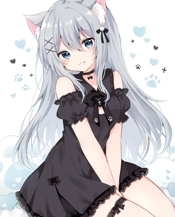优雅魅力 – 黑色连衣裙插画特辑