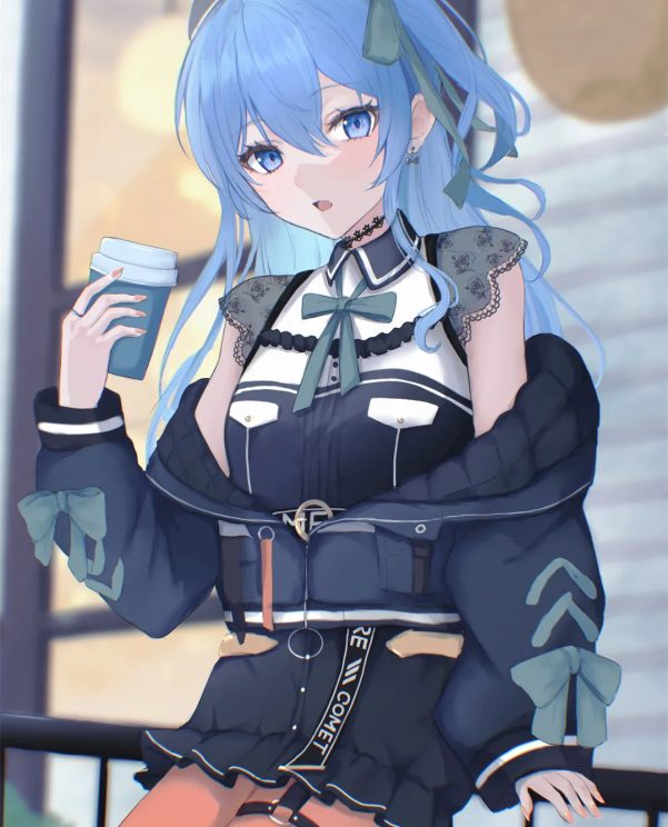 你喜欢蓝色头发美少女吗？