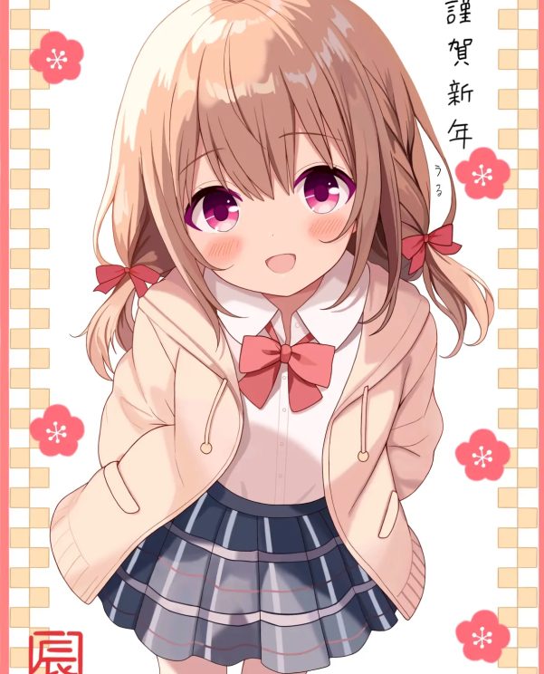 轻松休闲♡ – 校服×开衫卫衣女子插画特辑