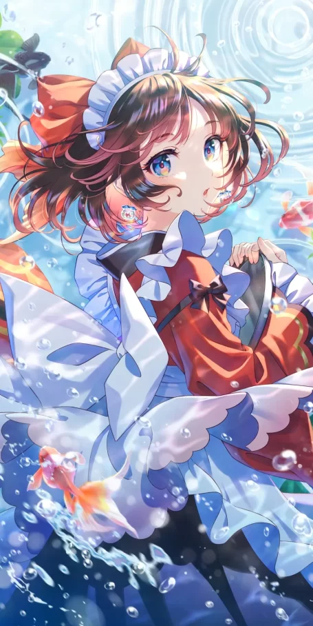 优雅泳姿 – 金鱼插画特辑