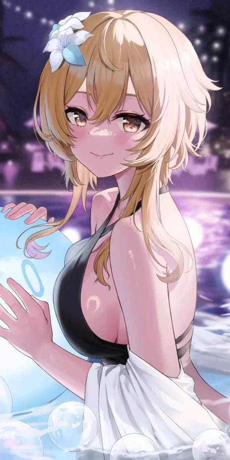 绝对上镜♡ – 夜间泳池插画特辑