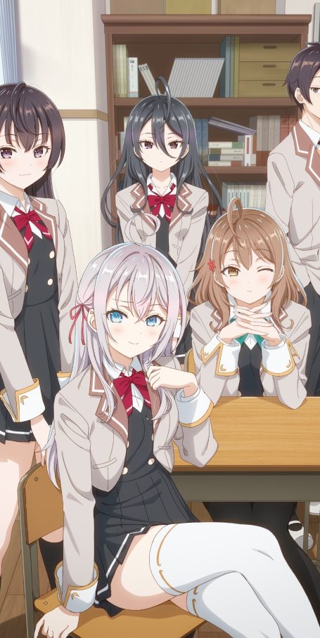 可爱白发傲娇JK!《邻座艾莉同学》官推壁纸插图专辑