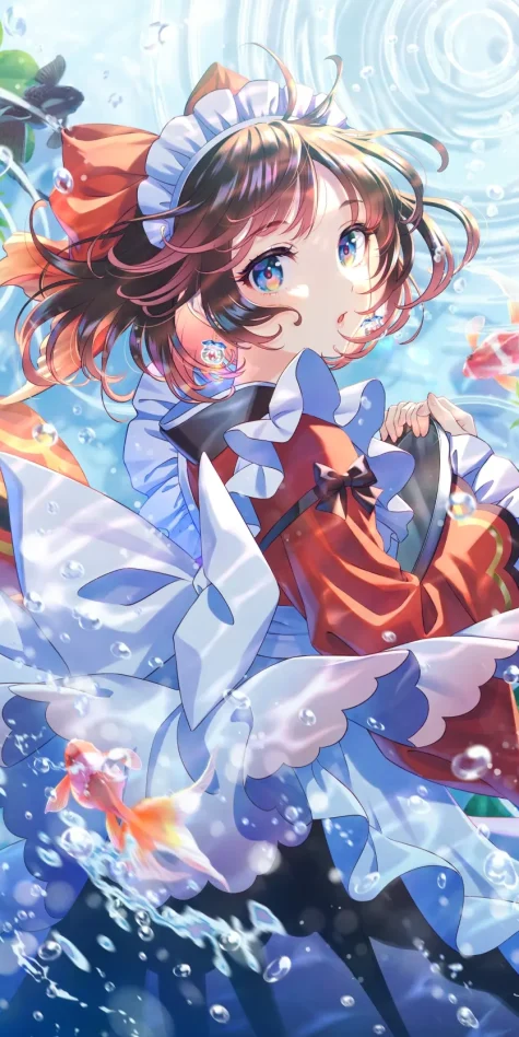 优雅泳姿 – 金鱼插画特辑