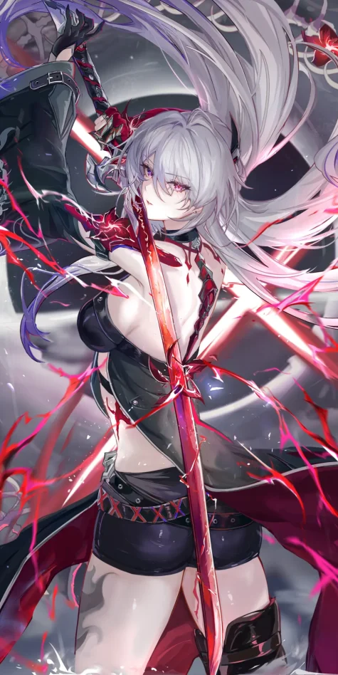 神秘的对比 – 银白发赤瞳角色插画特辑