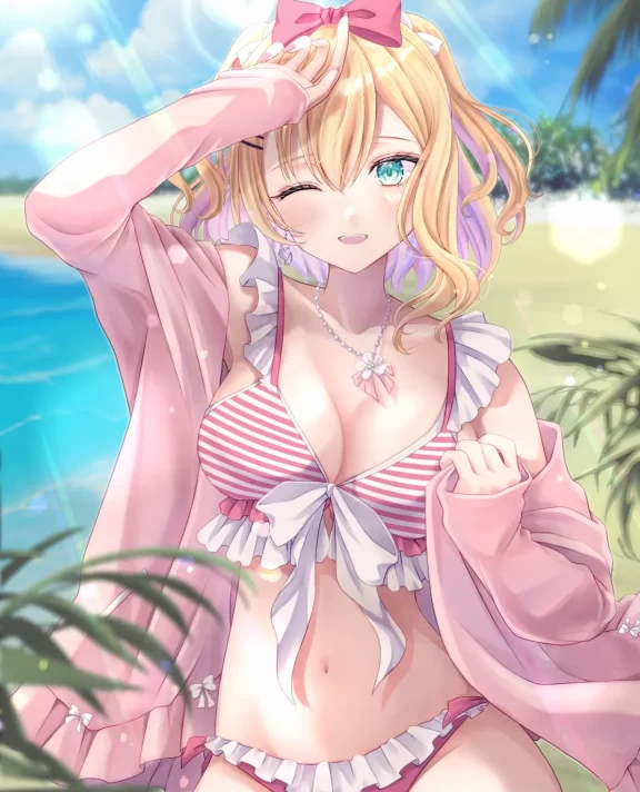 清凉一夏! – 海边嬉戏插画特辑