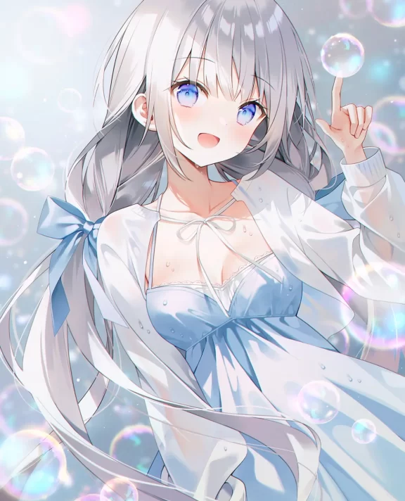 短暂的虹色光辉 – 肥皂泡插画特辑