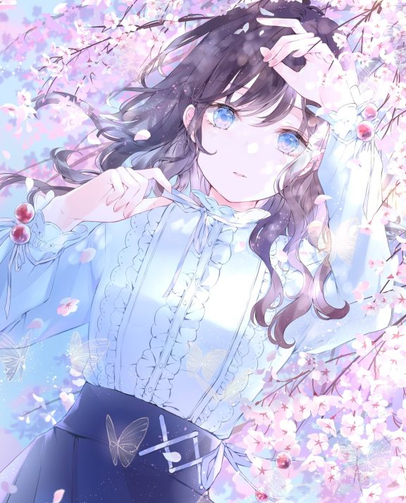 透明感的女孩子！日本画师水原夕希的插画作品