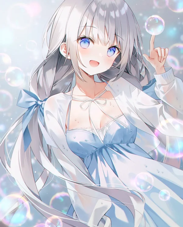 短暂的虹色光辉 – 肥皂泡插画特辑