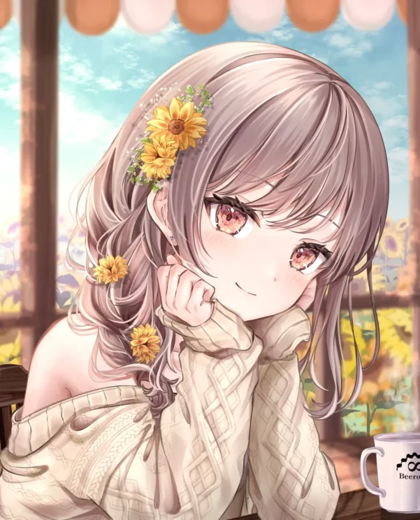 象征夏天的花卉 – 向日葵插画特辑