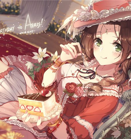 艾瑞丝(最终幻想7)壁纸图包原画插画素材P站同人图合集