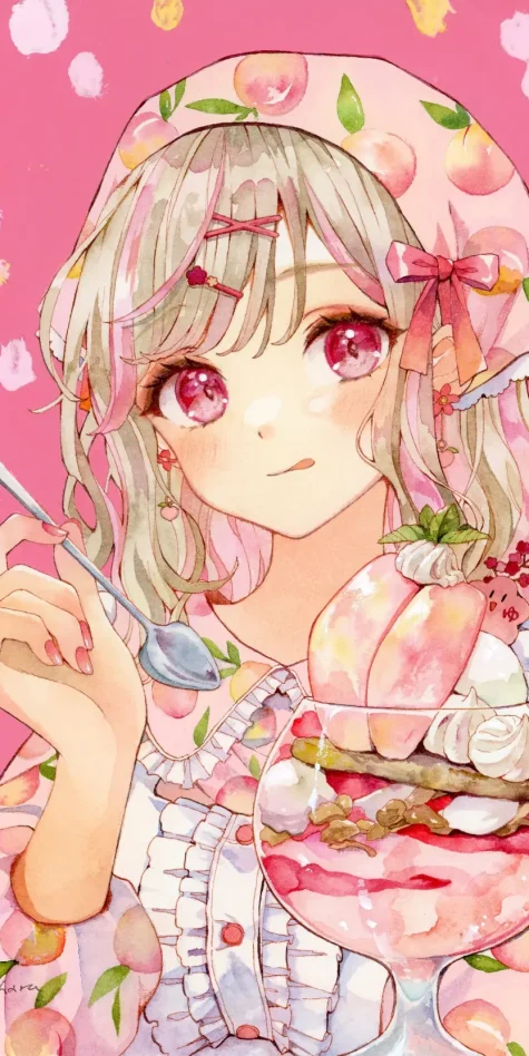 满满的甜蜜♡ – 芭菲插画特辑