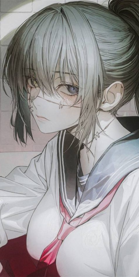 韩国画师WANKE精美暗黑风原画插画CG壁纸作品上色过程美术图片集