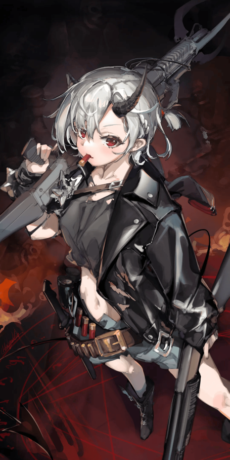 白发 JK 美少女风纪委员阿米莉亚 原神小胡桃插画大赏