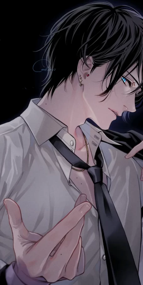 颈上的优雅 – 领带男子插画特辑