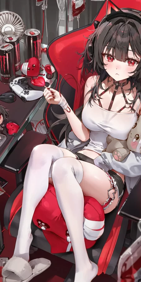 存在感十足 – 黑发赤眼插画特辑