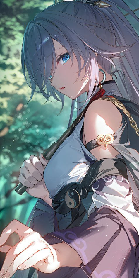 星穹铁道阮梅、孤独摇滚小波奇与碧蓝档案圣园弥香动漫壁纸