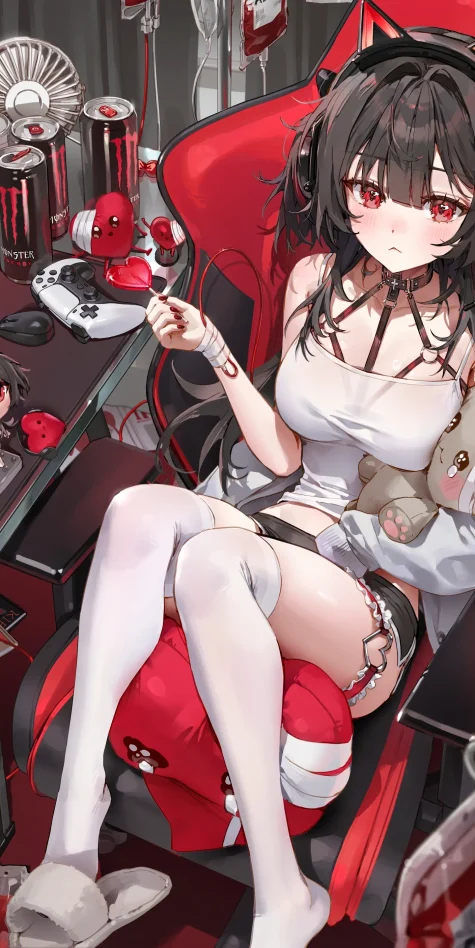 存在感十足 – 黑发赤眼插画特辑