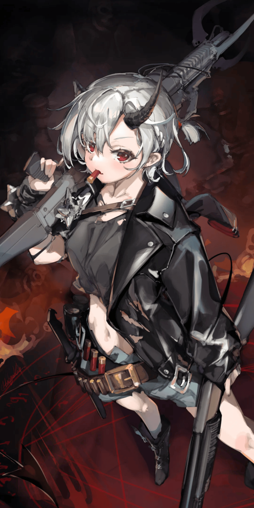 白发 JK 美少女风纪委员阿米莉亚 原神小胡桃插画大赏