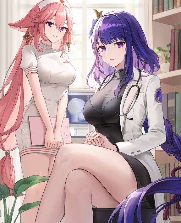 好身材的萌妹子们！韩国画师miho(ミホ)的插画作品