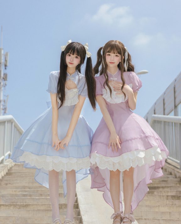 双人 Lolita 装扮，甜度超标