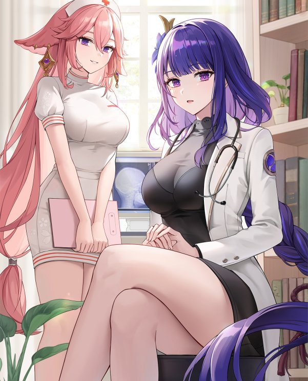 好身材的萌妹子们!韩国画师miho(ミホ)的插画作品